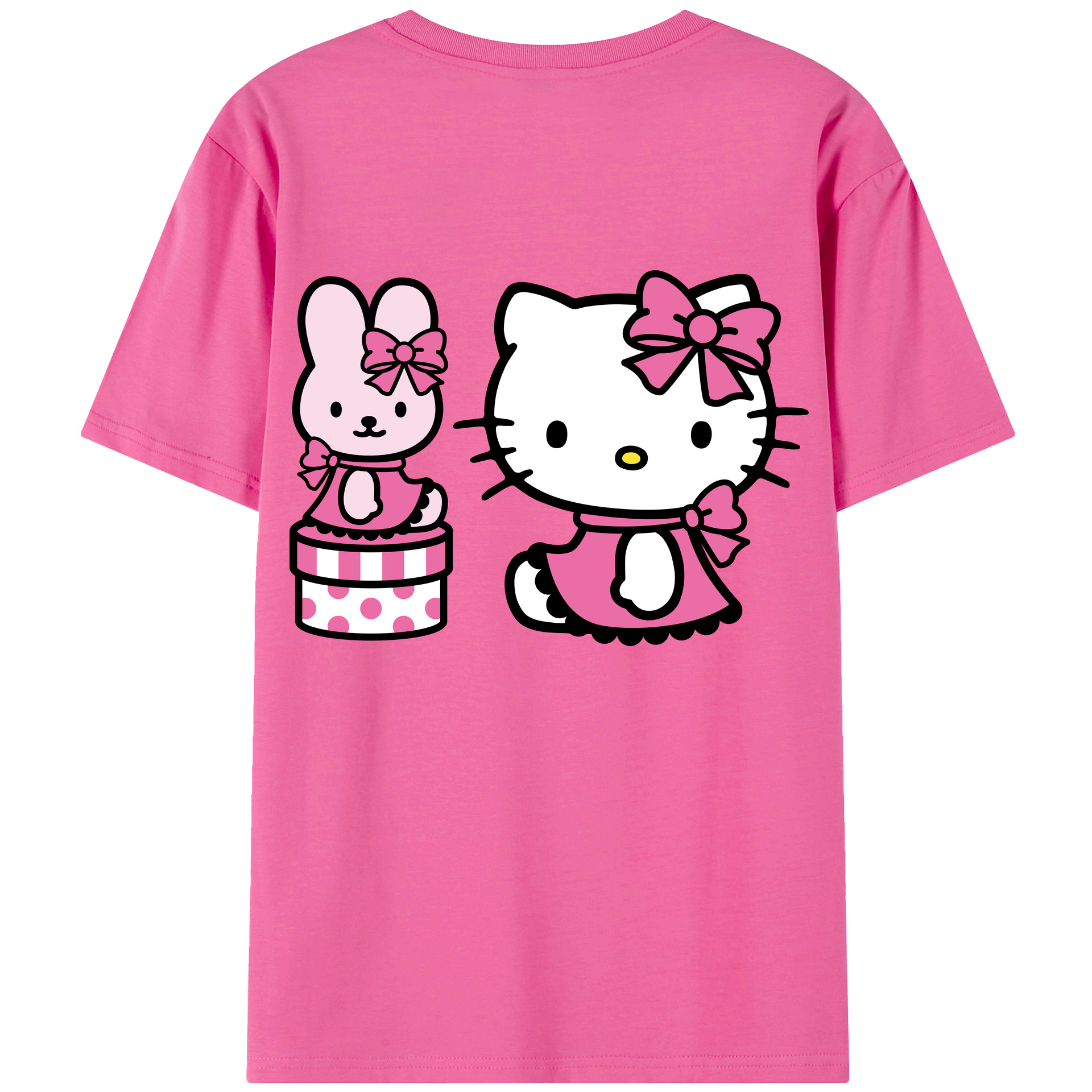 （画像用） Hello Kitty ハローキティ レディース半袖Tシャツ(バックプリント)
